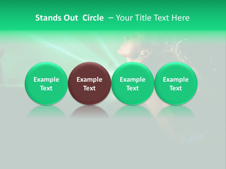 Light Party Dress PowerPoint Template