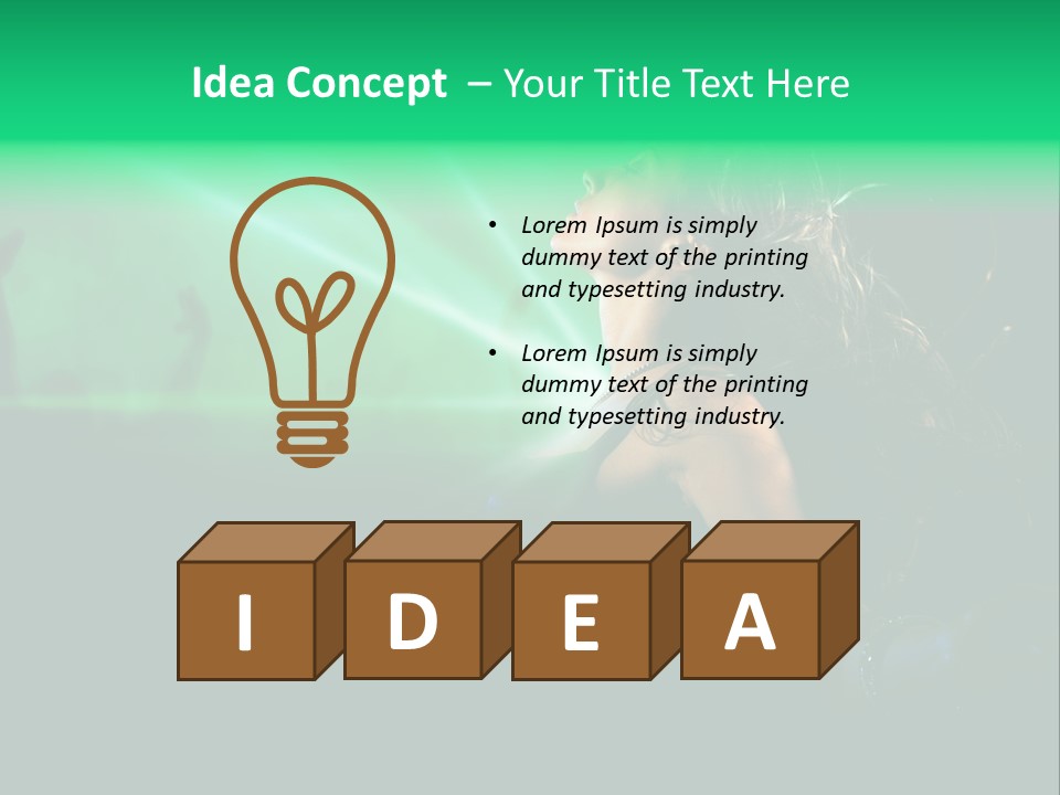 Light Party Dress PowerPoint Template