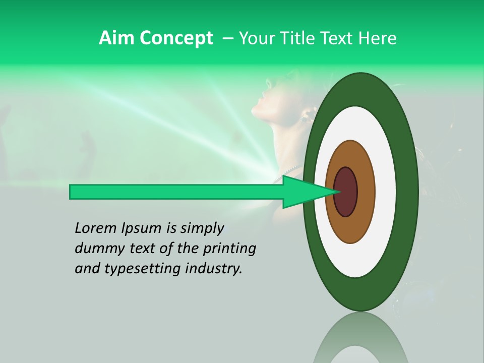 Light Party Dress PowerPoint Template