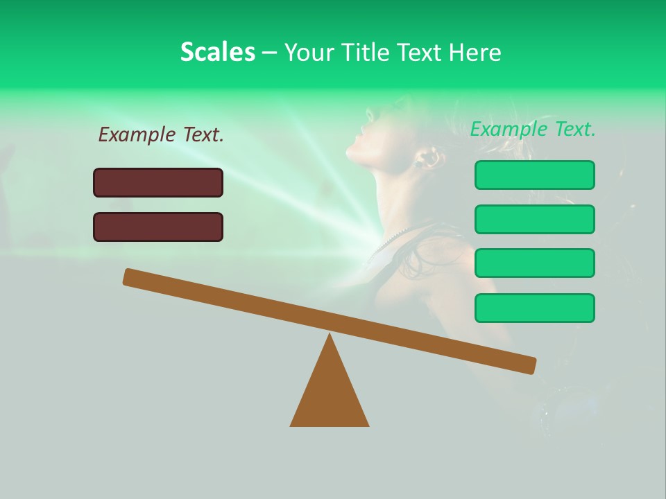 Light Party Dress PowerPoint Template