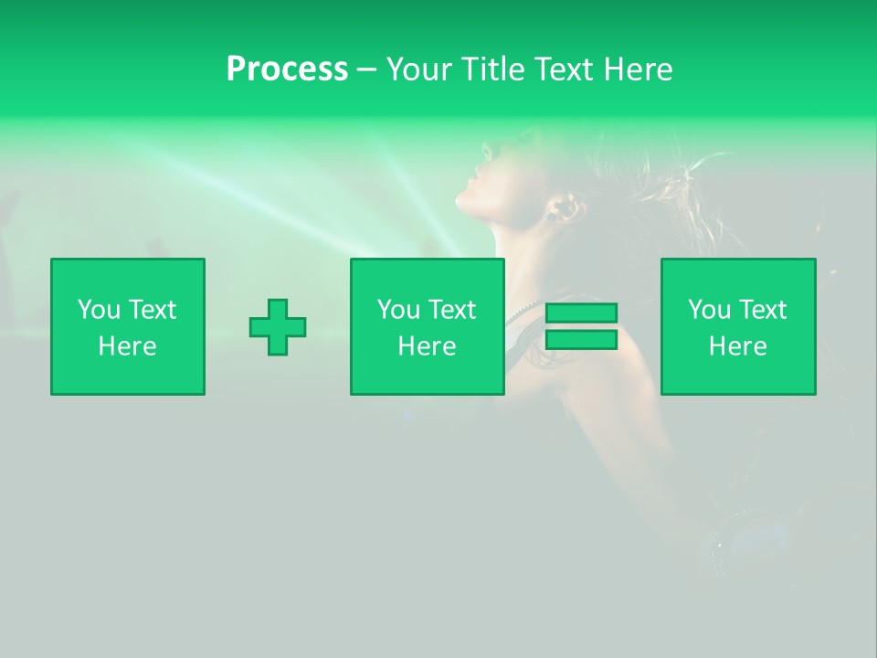 Light Party Dress PowerPoint Template