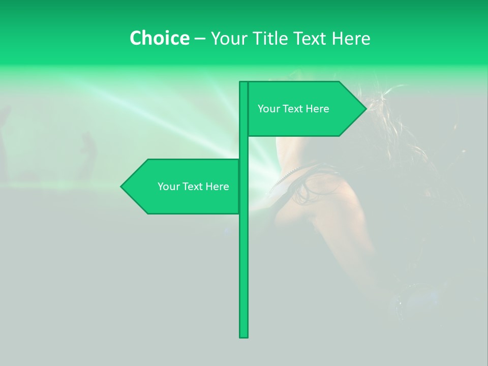 Light Party Dress PowerPoint Template