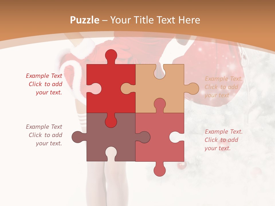 White Fashion Girl PowerPoint Template