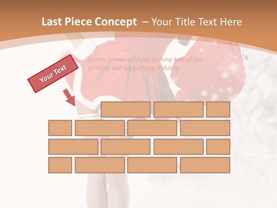 White Fashion Girl PowerPoint Template