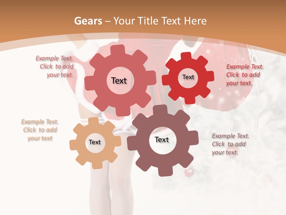 White Fashion Girl PowerPoint Template