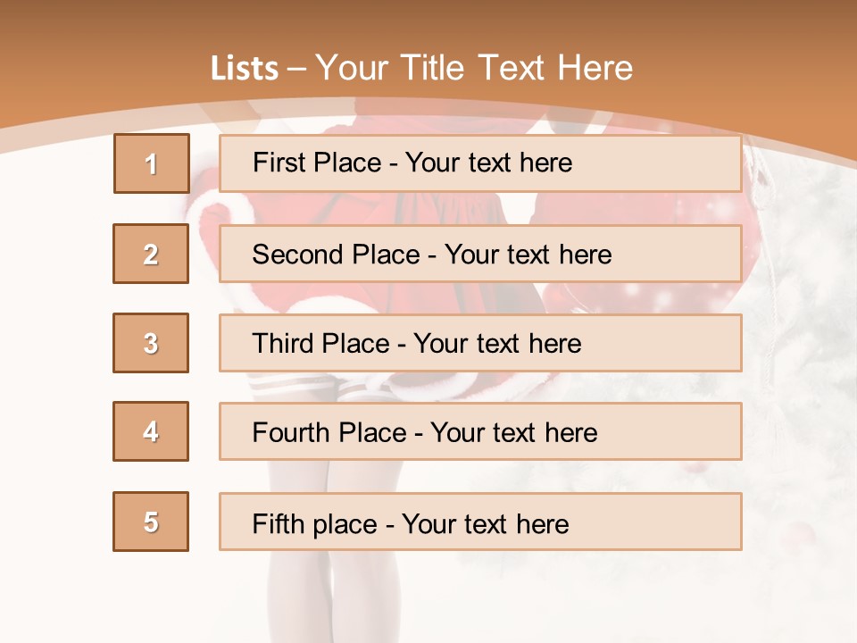 White Fashion Girl PowerPoint Template