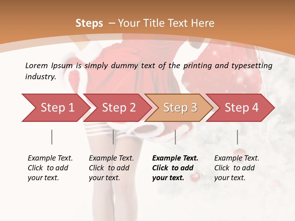 White Fashion Girl PowerPoint Template