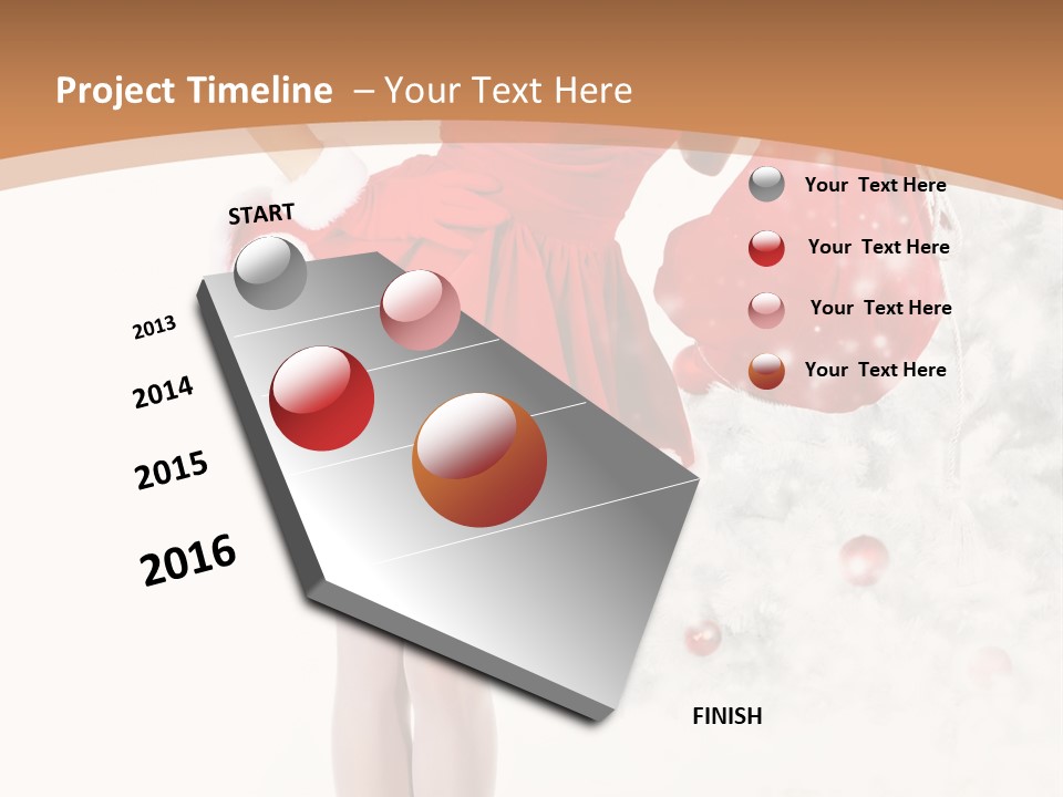 White Fashion Girl PowerPoint Template