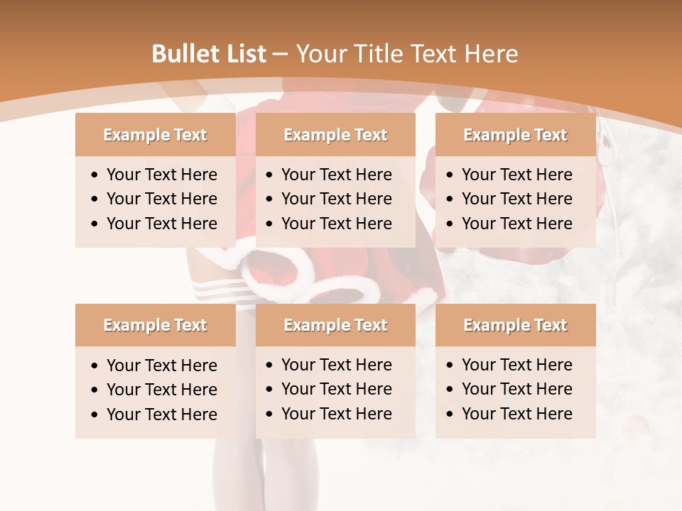 White Fashion Girl PowerPoint Template