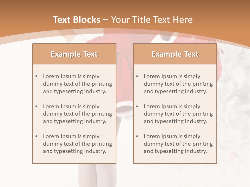 White Fashion Girl PowerPoint Template