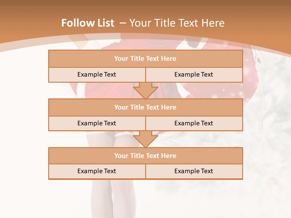 White Fashion Girl PowerPoint Template