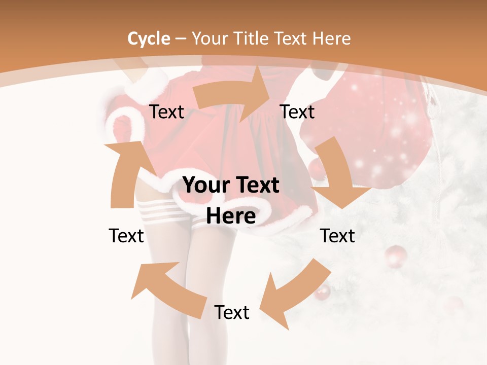 White Fashion Girl PowerPoint Template