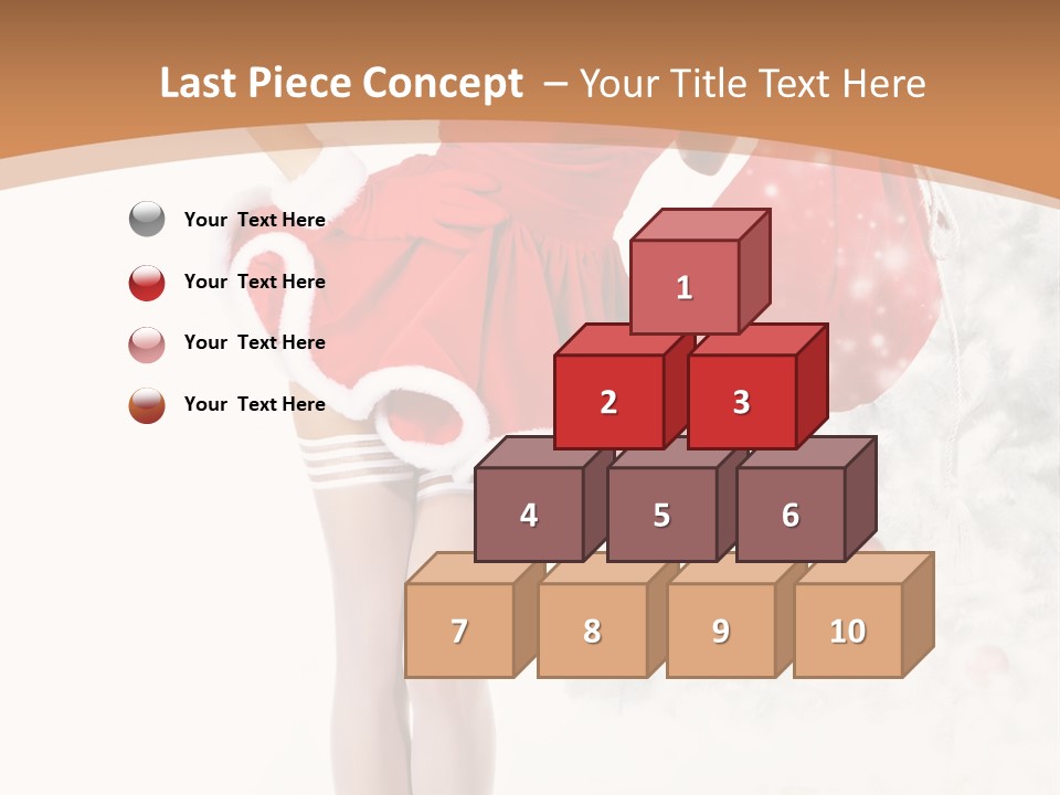 White Fashion Girl PowerPoint Template