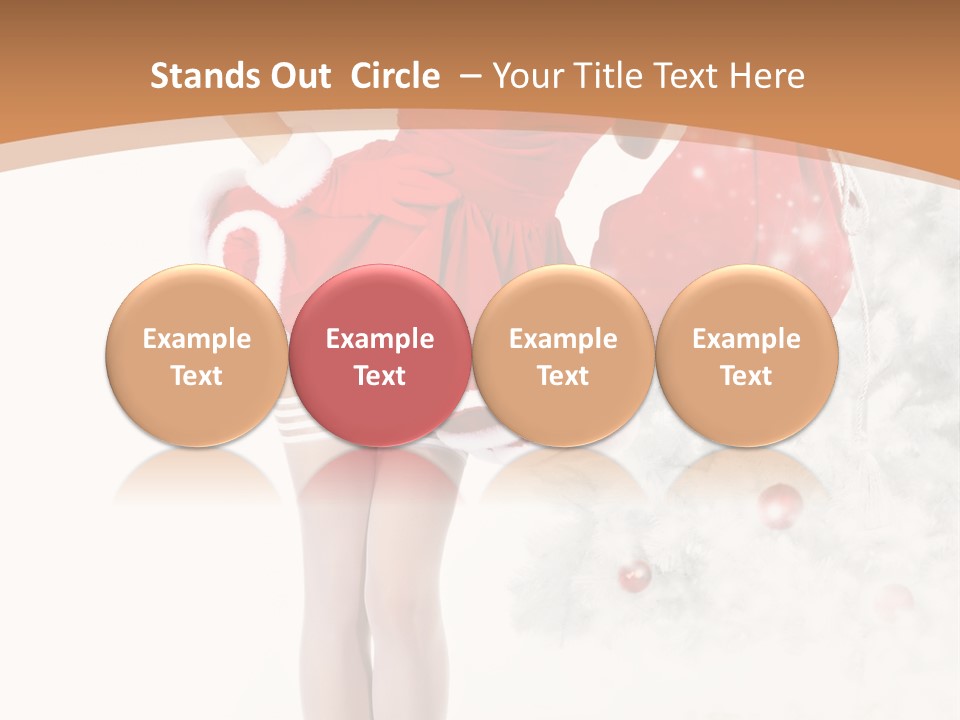 White Fashion Girl PowerPoint Template