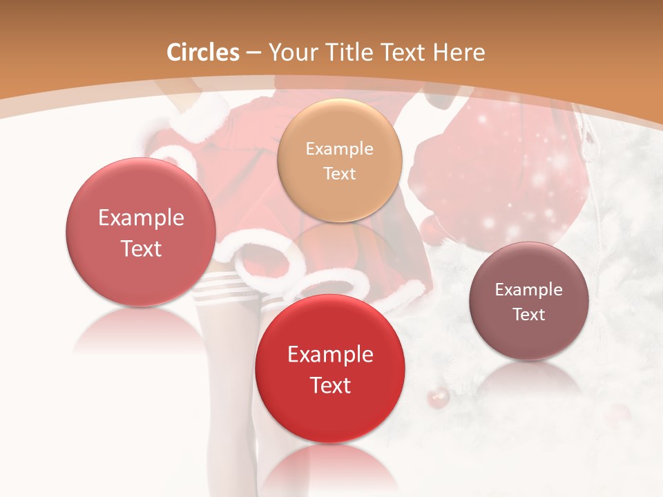 White Fashion Girl PowerPoint Template