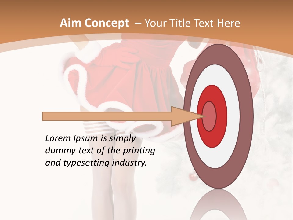 White Fashion Girl PowerPoint Template