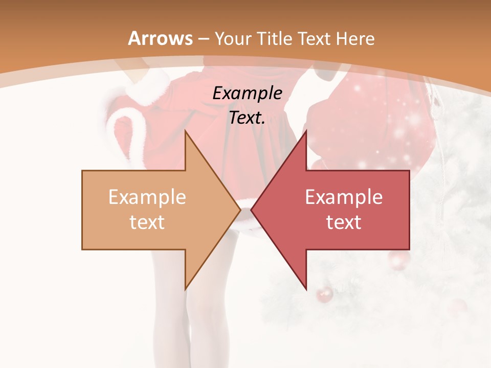 White Fashion Girl PowerPoint Template