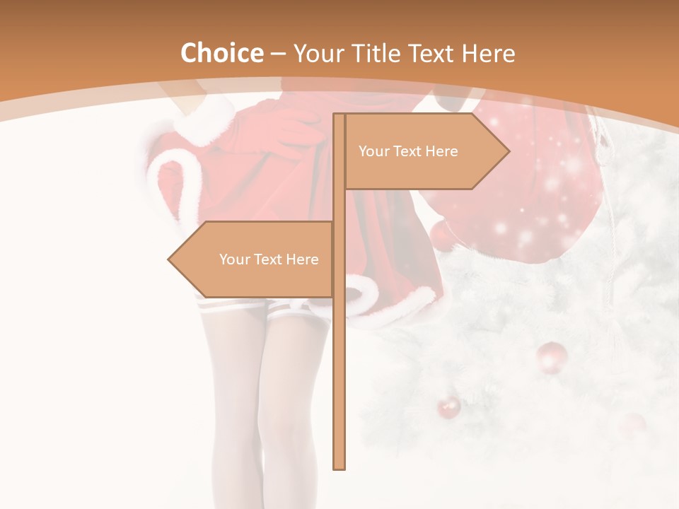 White Fashion Girl PowerPoint Template