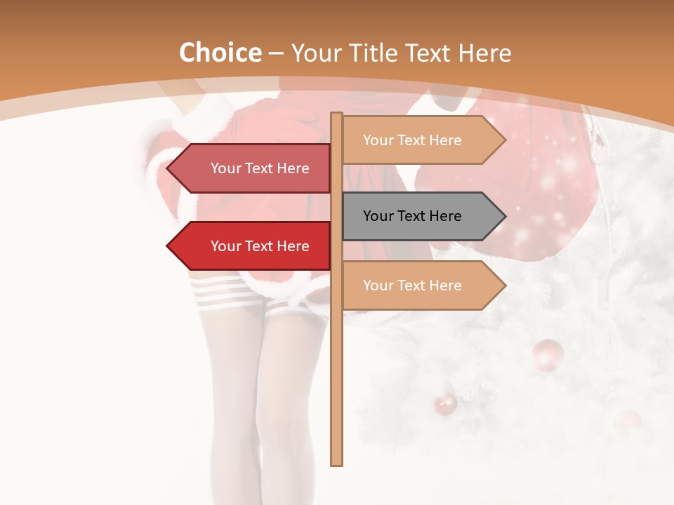 White Fashion Girl PowerPoint Template