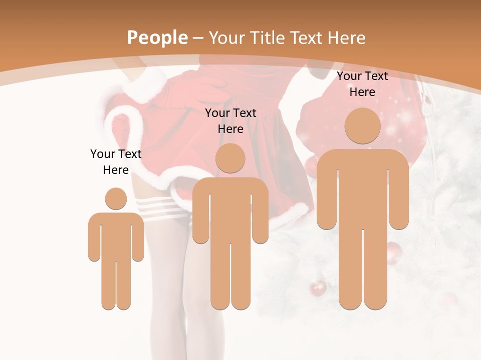 White Fashion Girl PowerPoint Template