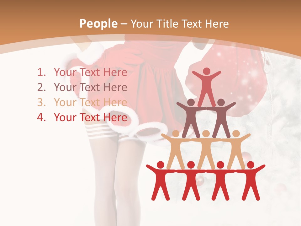 White Fashion Girl PowerPoint Template