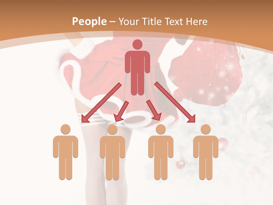 White Fashion Girl PowerPoint Template