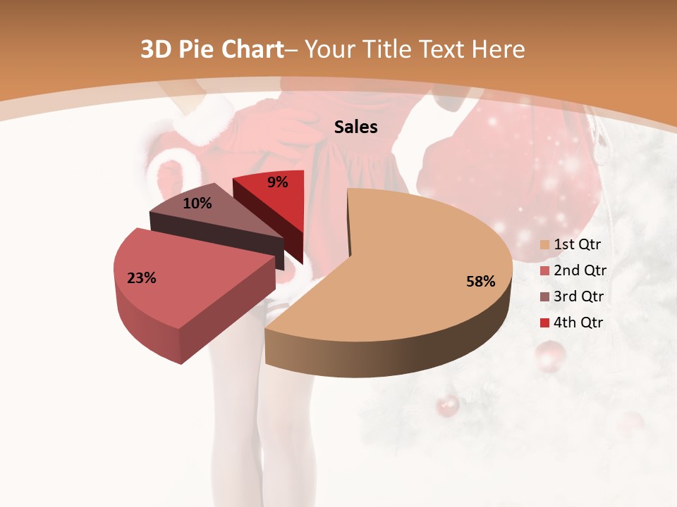 White Fashion Girl PowerPoint Template