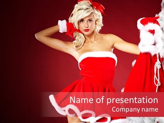 Beauty Fashion Pinup PowerPoint Template