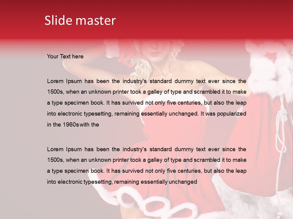 Beauty Fashion Pinup PowerPoint Template