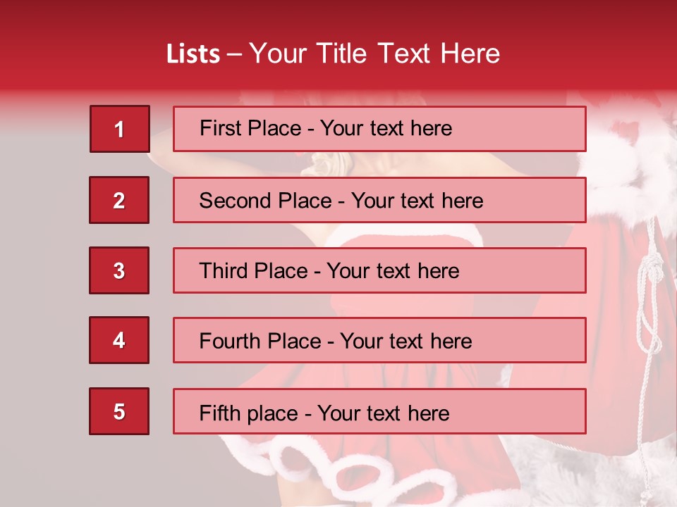 Beauty Fashion Pinup PowerPoint Template
