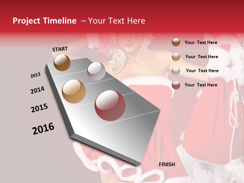 Beauty Fashion Pinup PowerPoint Template