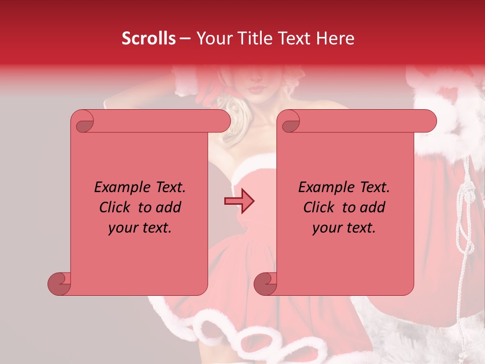 Beauty Fashion Pinup PowerPoint Template