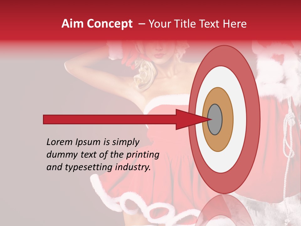 Beauty Fashion Pinup PowerPoint Template