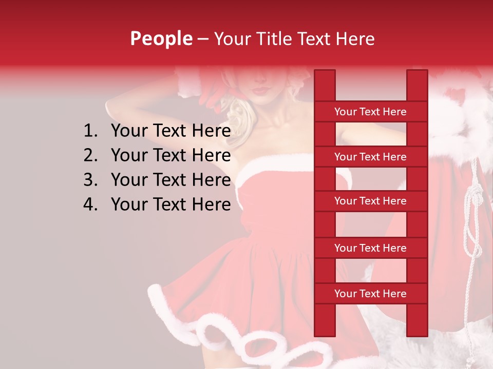 Beauty Fashion Pinup PowerPoint Template