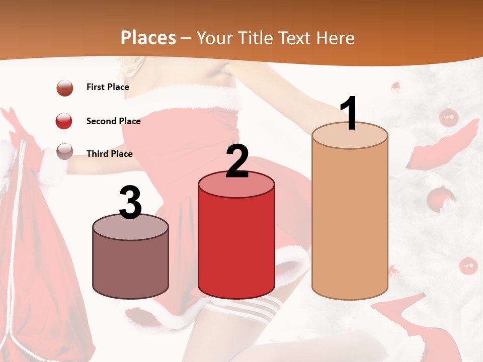 Gloves Sexy Lady PowerPoint Template