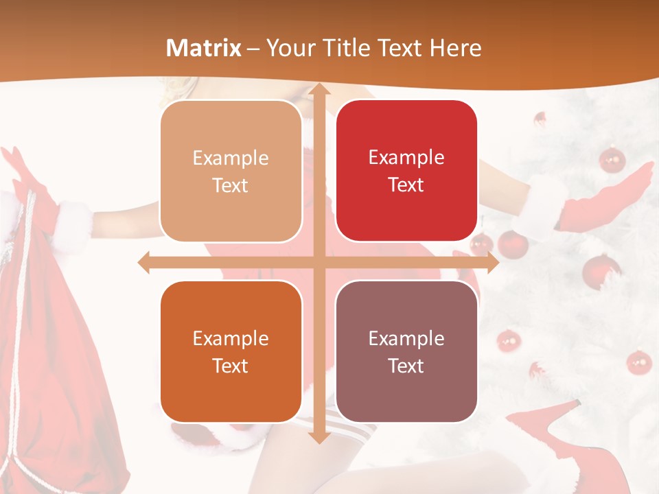 Gloves Sexy Lady PowerPoint Template