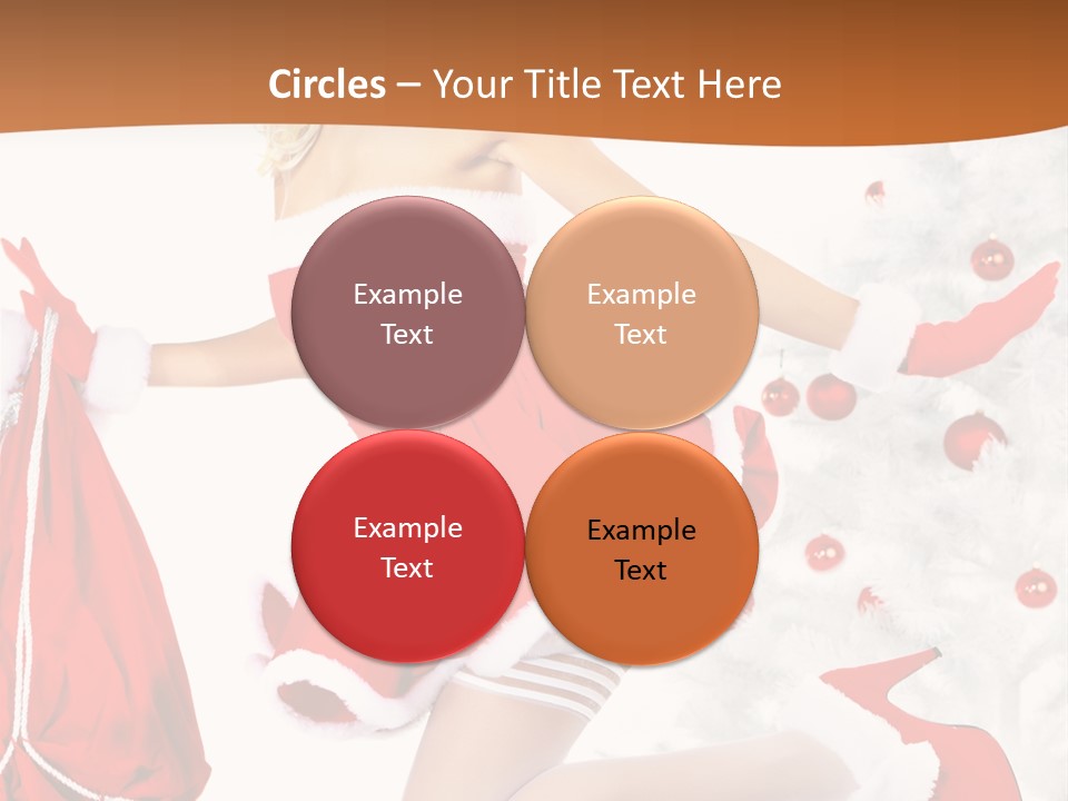 Gloves Sexy Lady PowerPoint Template