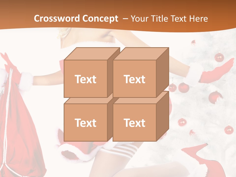 Gloves Sexy Lady PowerPoint Template