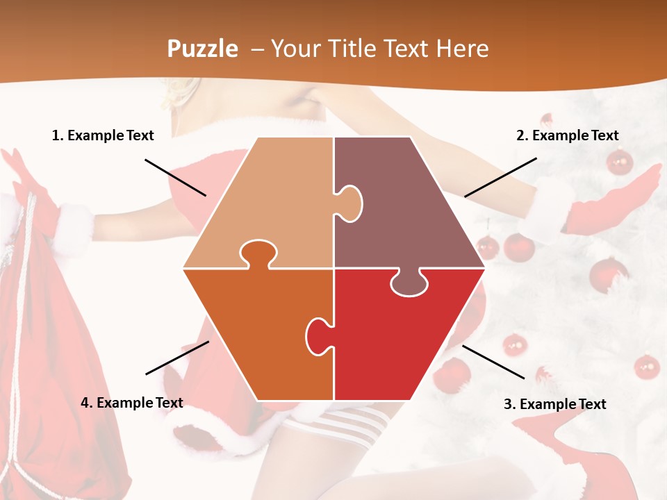 Gloves Sexy Lady PowerPoint Template