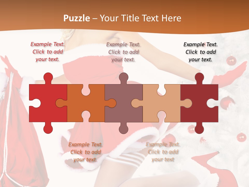 Gloves Sexy Lady PowerPoint Template