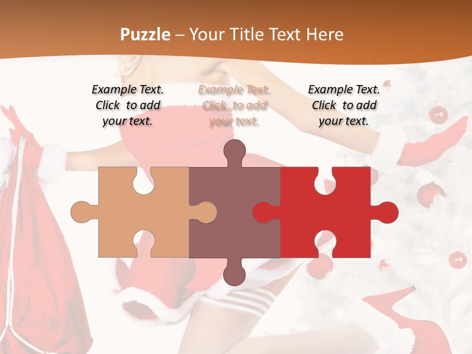 Gloves Sexy Lady PowerPoint Template