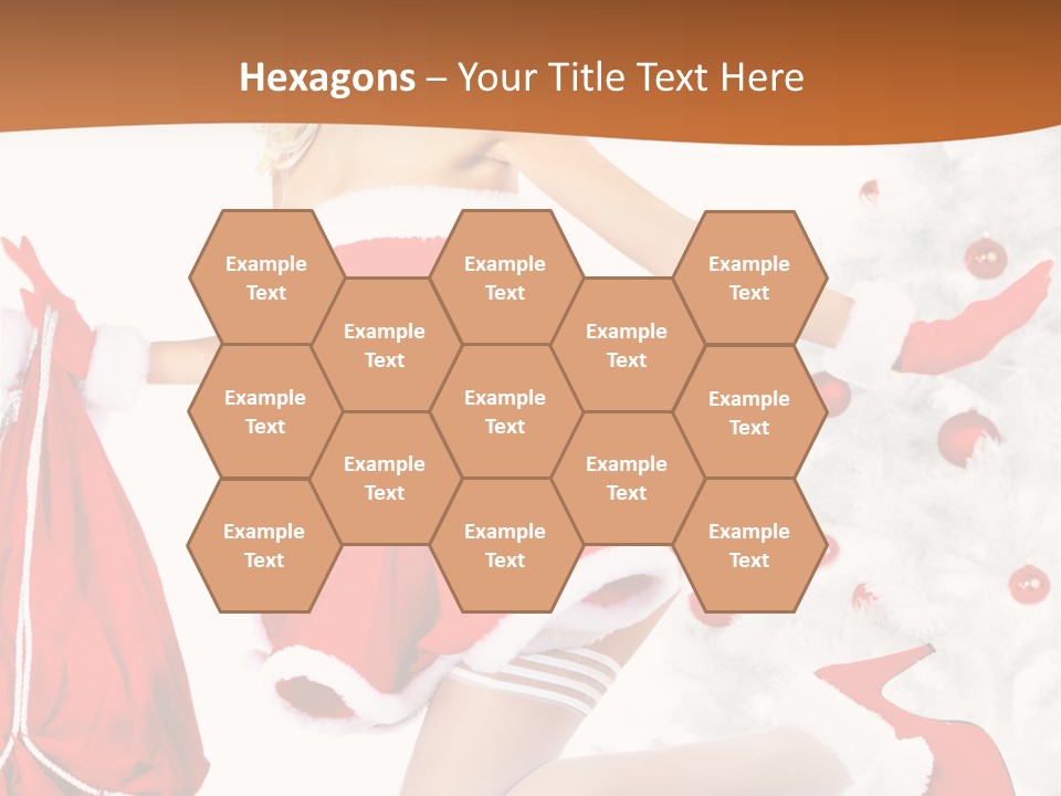 Gloves Sexy Lady PowerPoint Template