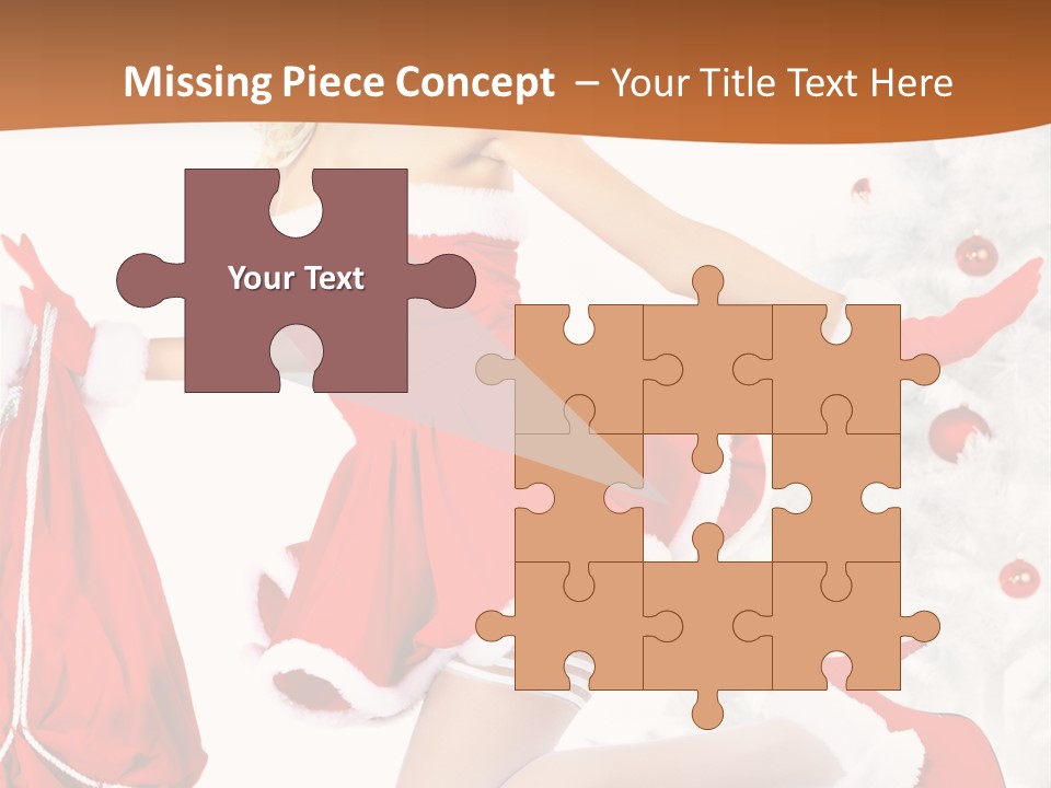 Gloves Sexy Lady PowerPoint Template