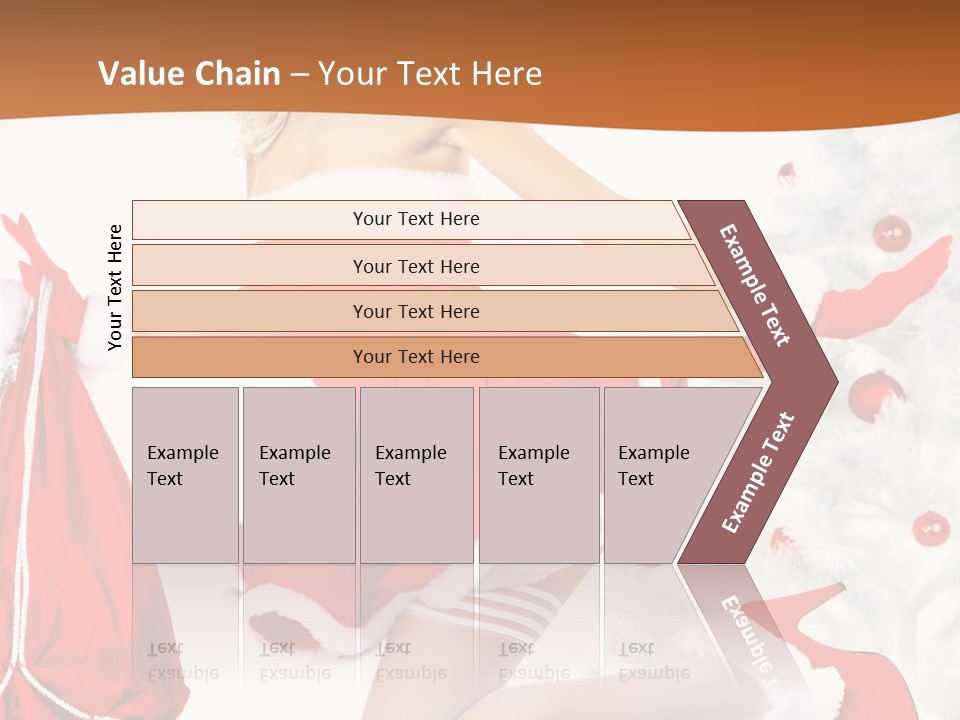 Gloves Sexy Lady PowerPoint Template