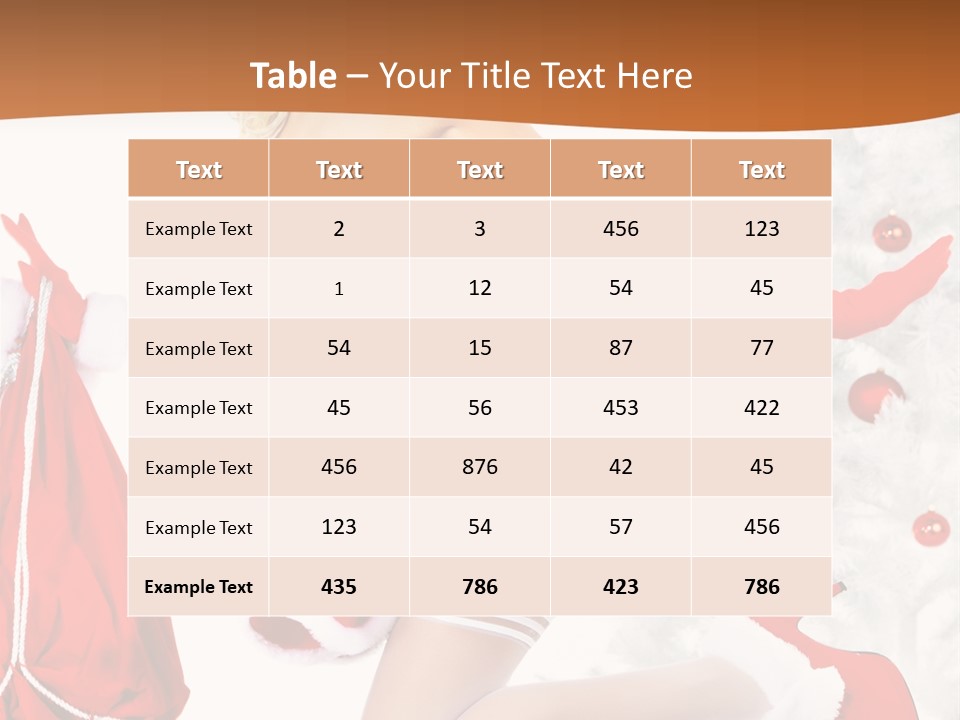 Gloves Sexy Lady PowerPoint Template