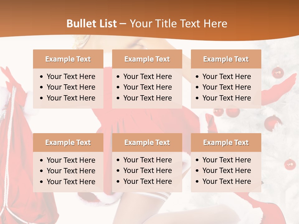 Gloves Sexy Lady PowerPoint Template