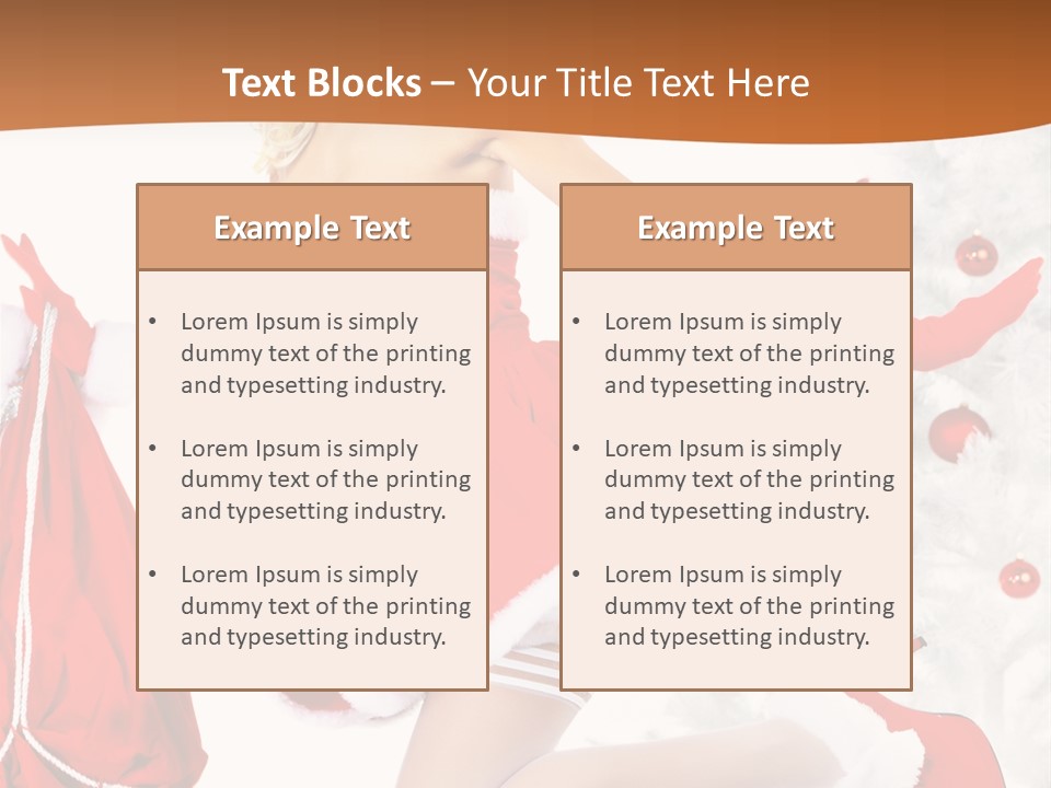 Gloves Sexy Lady PowerPoint Template