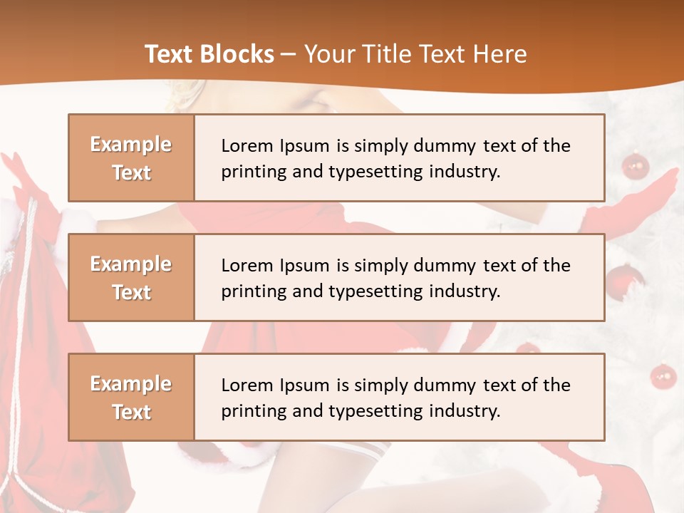 Gloves Sexy Lady PowerPoint Template