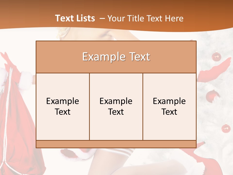 Gloves Sexy Lady PowerPoint Template
