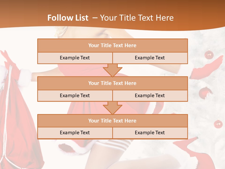 Gloves Sexy Lady PowerPoint Template